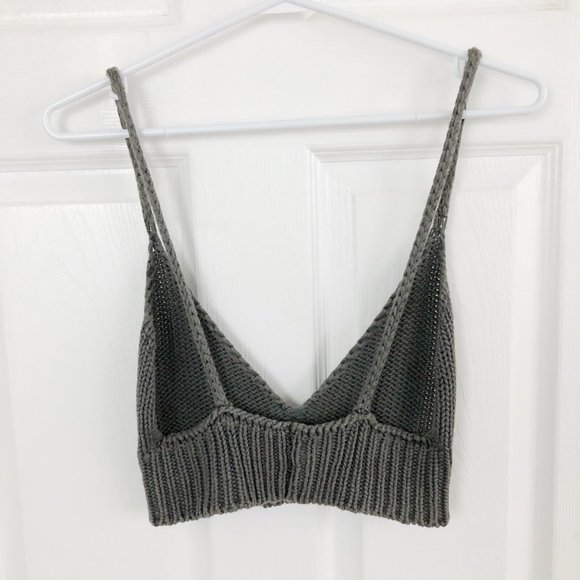 Brandy Melville Chelsea Knit Cropped Bralette Tank - Picture 5 of 6